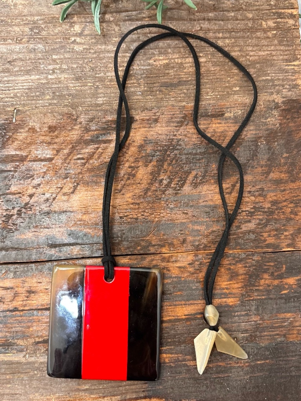 Contemporary Geometric Resin Necklace